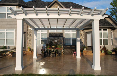 Image of Custom Freestanding Fiberglass Pergola