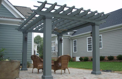 Image of Custom Freestanding Fiberglass Pergola