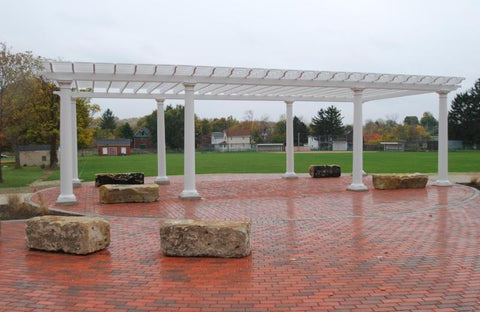 Image of Custom Freestanding Fiberglass Pergola