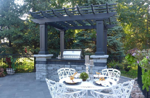 Image of Custom Freestanding Fiberglass Pergola