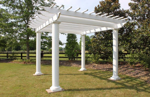 Round Column Stock Fiberglass Pergola