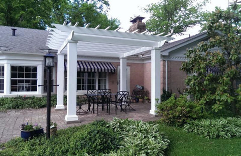 Image of Square Column Stock Fiberglass Pergola