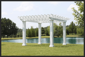Square Column Stock Fiberglass Pergola